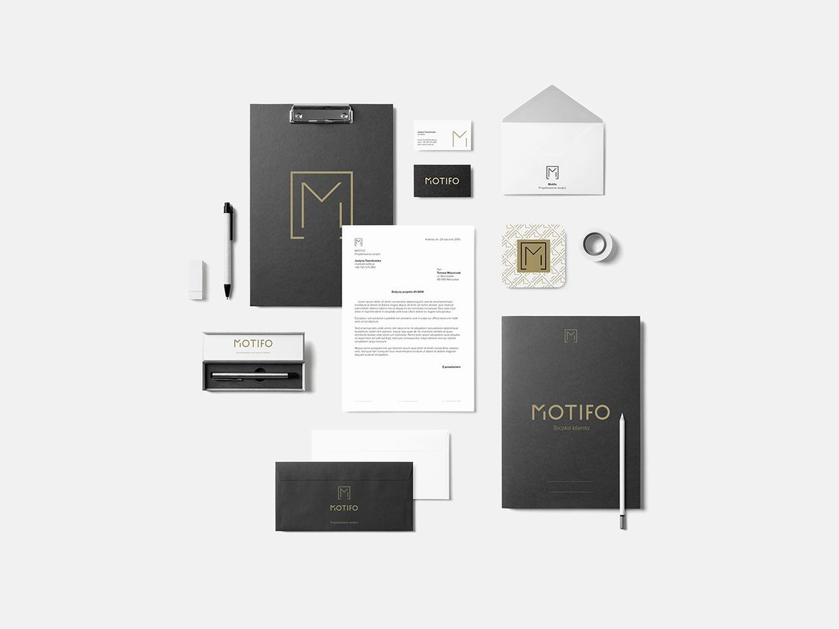Motifo室内设计公司品牌形象