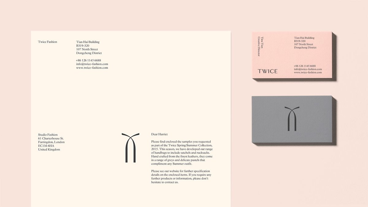Twice时尚饰品品牌设计案例