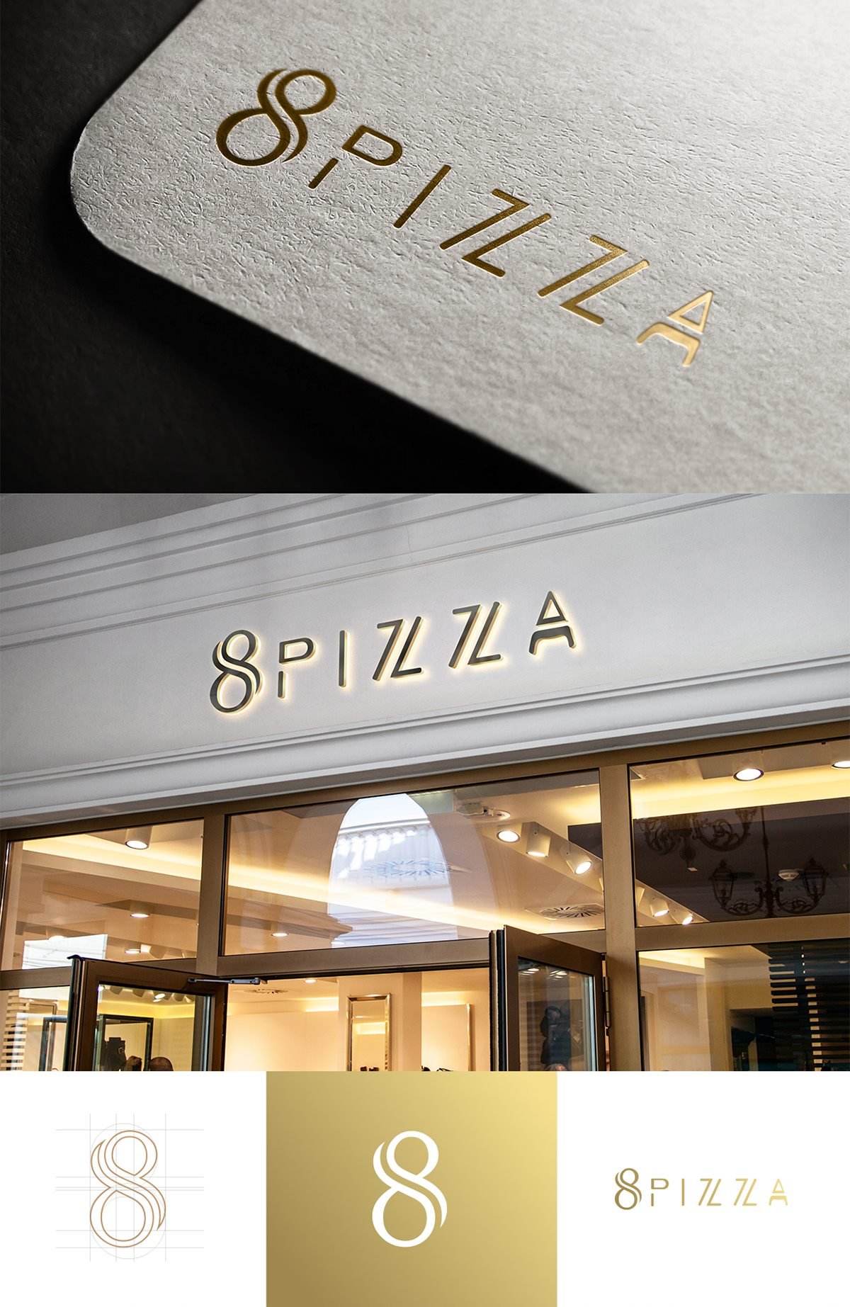 8 Pizza比萨餐厅品牌形象设计