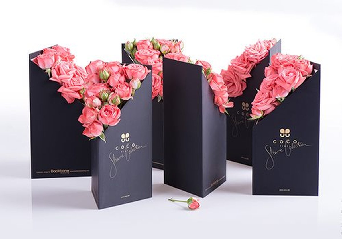 Coco Fiori 鲜花包装设计案例