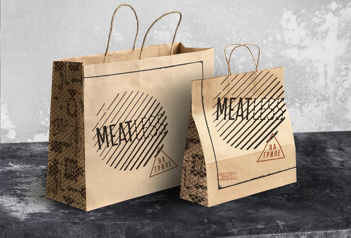  MEATLESS 手提袋设计