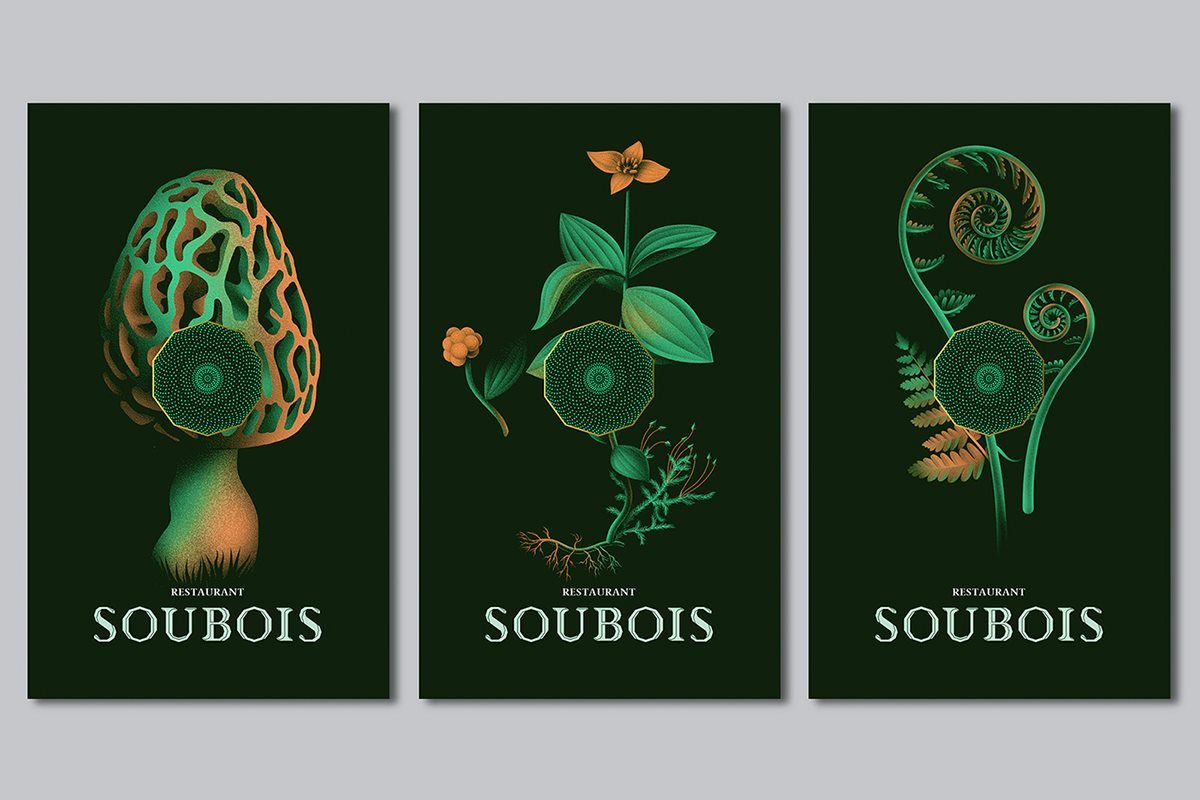 Soubois 酒吧品牌形象设计 形象图设计