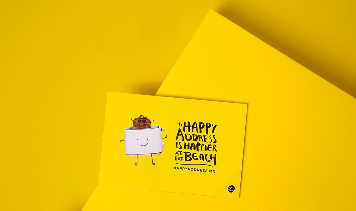 Happy Address 企业VI设计 标签设计
