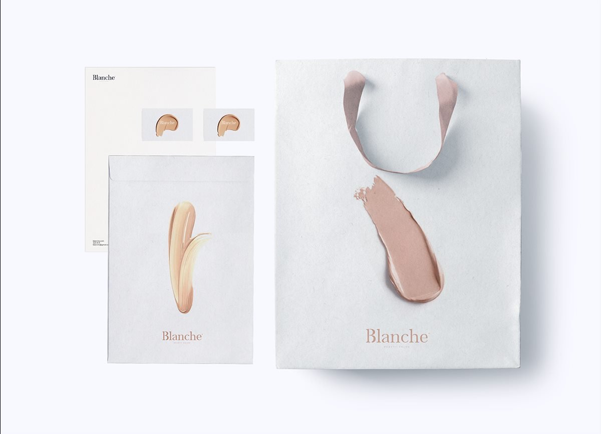 Blanche 美容院企业形象设计 手提袋设计