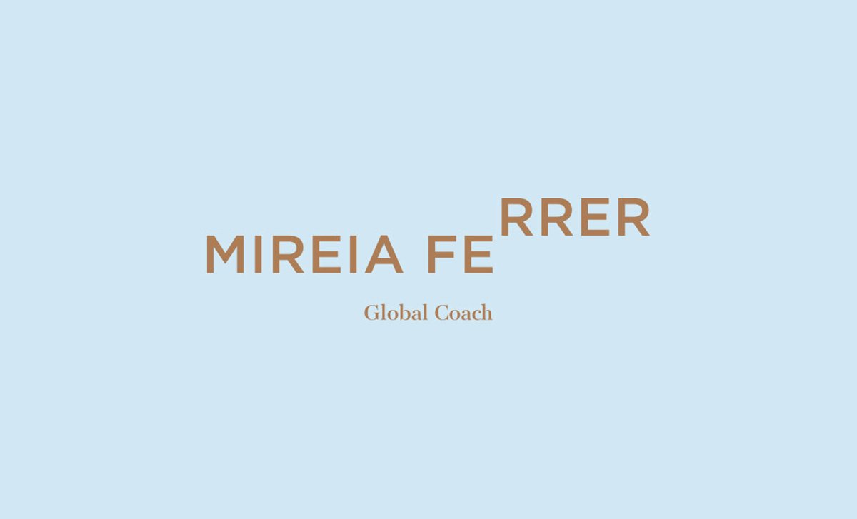 Mireia Ferrer全球教练平台VI设计  标志设计