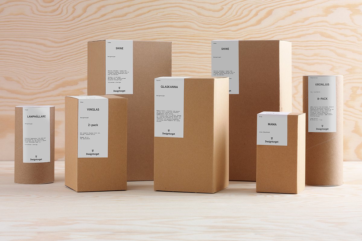 Designtorget生活超市VI形象  包装盒设计