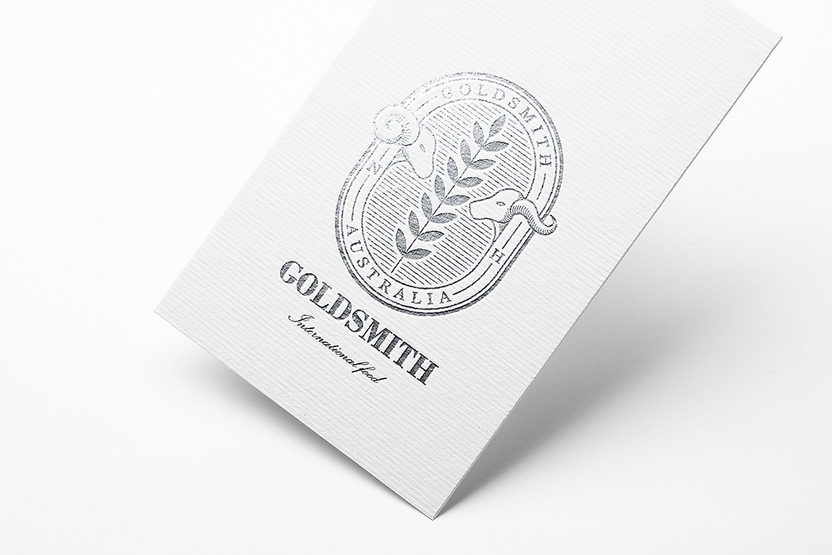 深圳VI设计  深圳VI策划  Goldsmith肉类品VI形象设计  名片设计