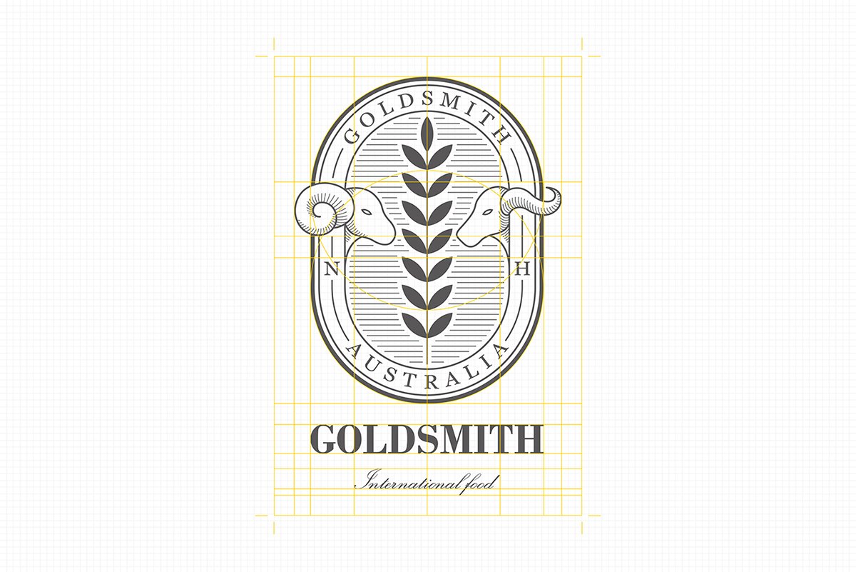 深圳VI设计  深圳VI策化  Goldsmith肉类品VI形象设计  标志设计