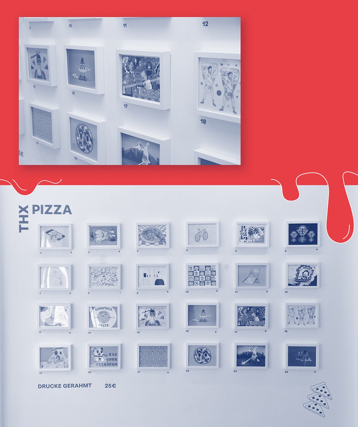 深圳VI设计  深圳VI策划  THX PIZZA披萨VI设计形象  场景展示