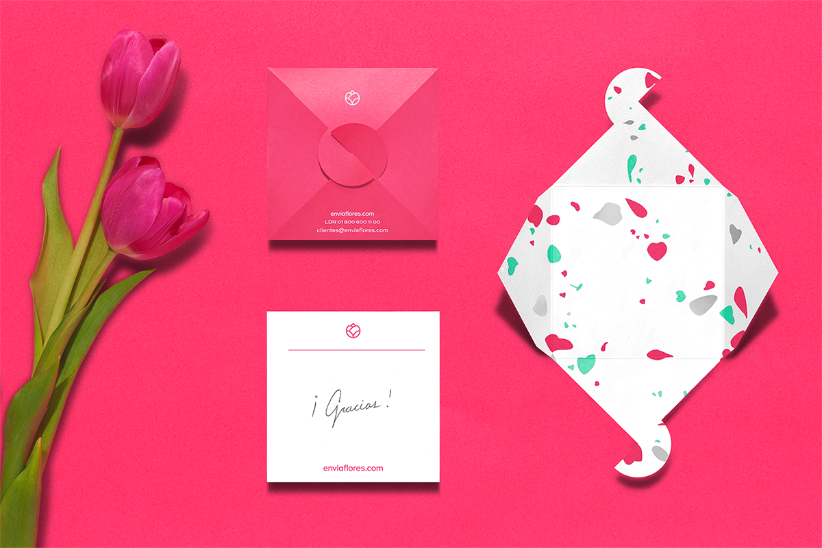 深圳VI设计  深圳VI策划  Enviaflores花卉商店VI形象设计  包装设计