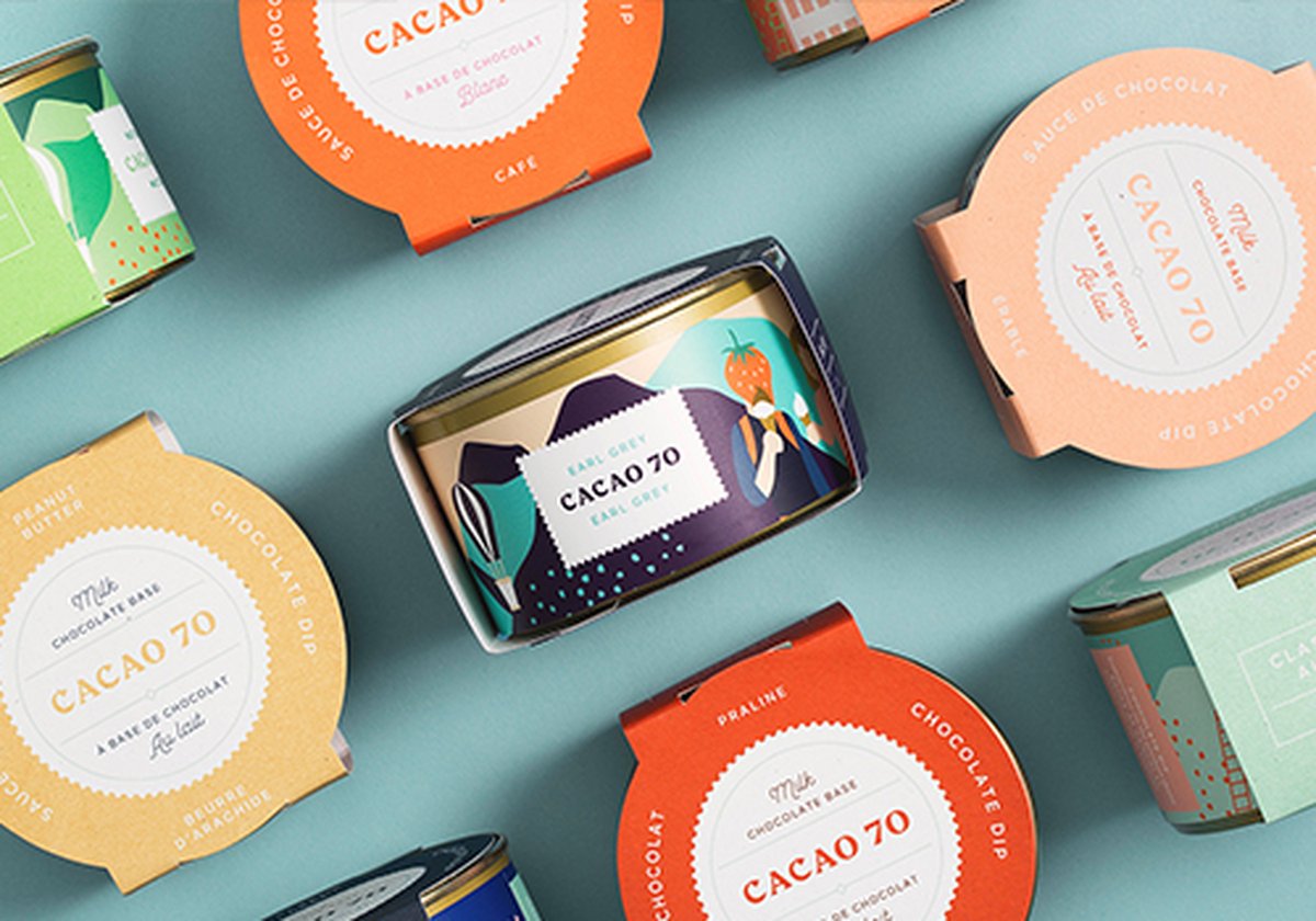 巧克力品牌CACAO 70品牌形象设计欣赏