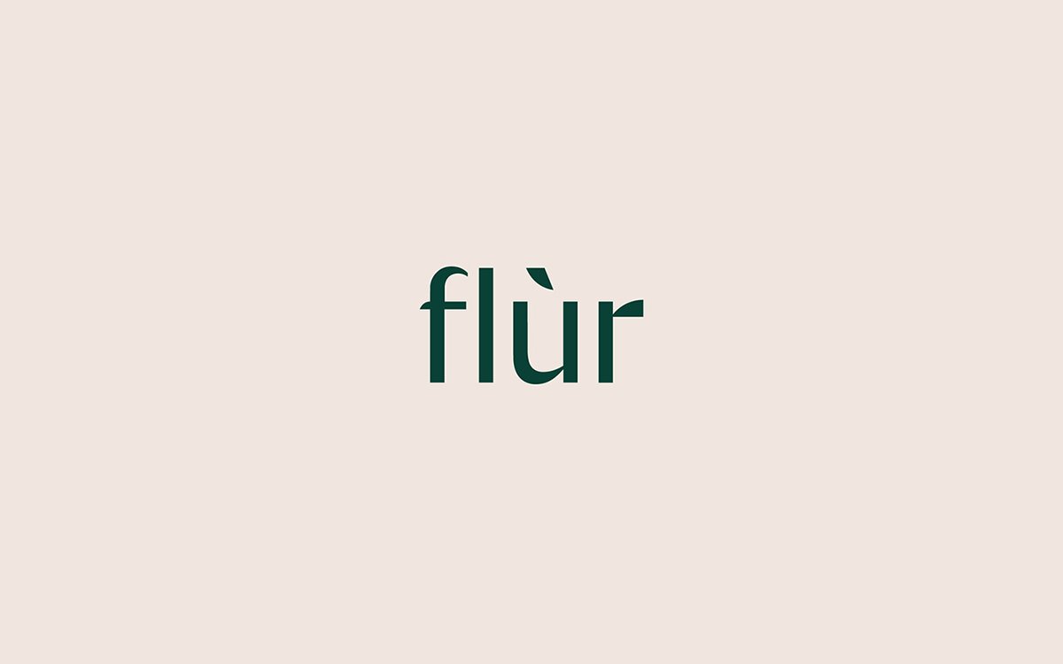 Flùr精品花店品牌vi设计案例欣赏，vi设计，深圳vi设计，花店vi设计，名片设计，标志设计，左右格局