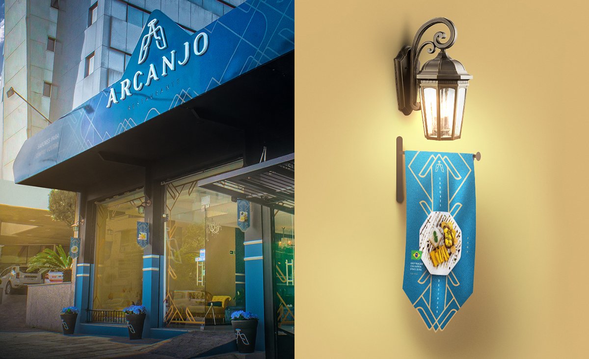 Arcanjo国外风味餐厅vi设计欣赏，餐饮vi设计，餐饮品牌视觉形象识别设计，深圳vi设计，深圳品牌视觉形象识别设计，深圳餐饮空间设计，左右格局