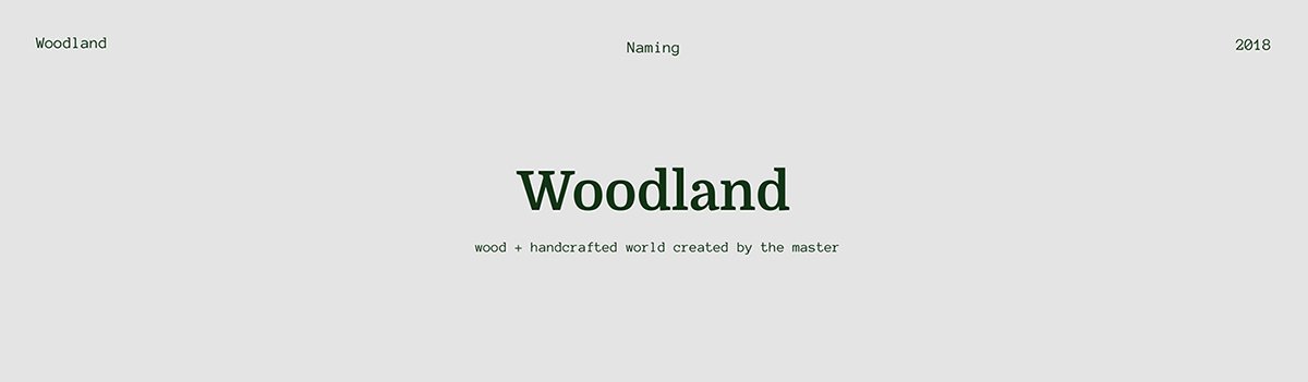Woodland手工木制品品牌vi设计欣赏，手工木制品品牌，手工木制品品牌vi设计，家具品牌vi设计，家具品牌视觉形象识别设计，深圳vi设计，深圳品牌视觉形象识别设计，左右格局