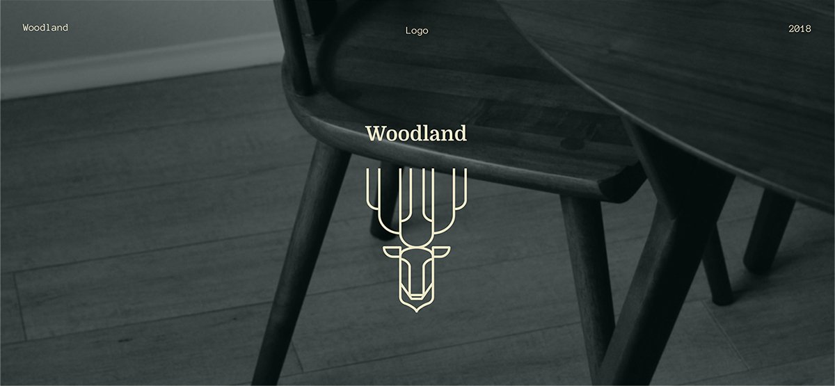 Woodland手工木制品品牌vi设计欣赏，手工木制品品牌，手工木制品品牌vi设计，家具品牌vi设计，家具品牌视觉形象识别设计，深圳vi设计，深圳品牌视觉形象识别设计，左右格局