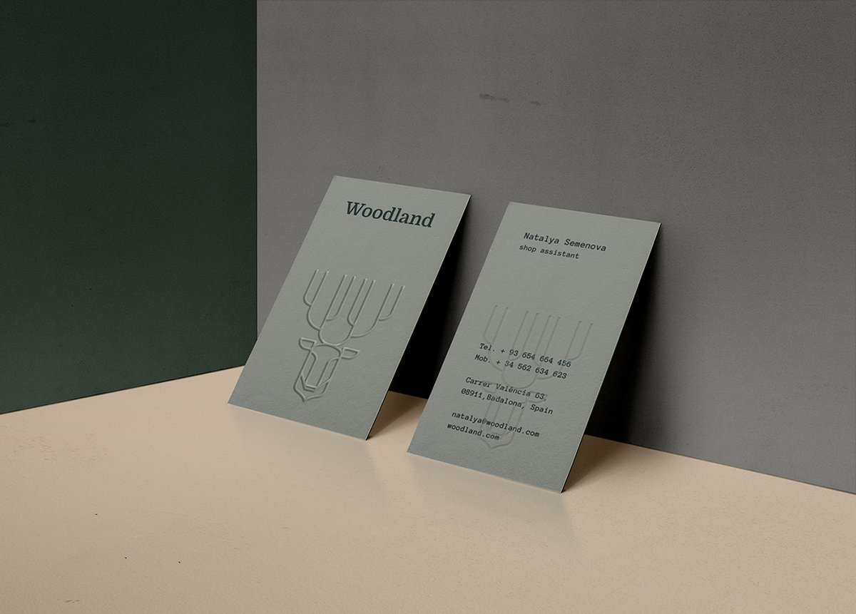 Woodland手工木制品品牌vi设计欣赏，手工木制品品牌，手工木制品品牌vi设计，家具品牌vi设计，家具品牌视觉形象识别设计，深圳vi设计，深圳品牌视觉形象识别设计，左右格局