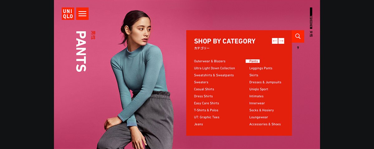 UNIQLO优衣库（服饰）品牌线上商城官网界面设计，服饰品牌官网，官网界面设计，商城界面设计，服饰官网设计