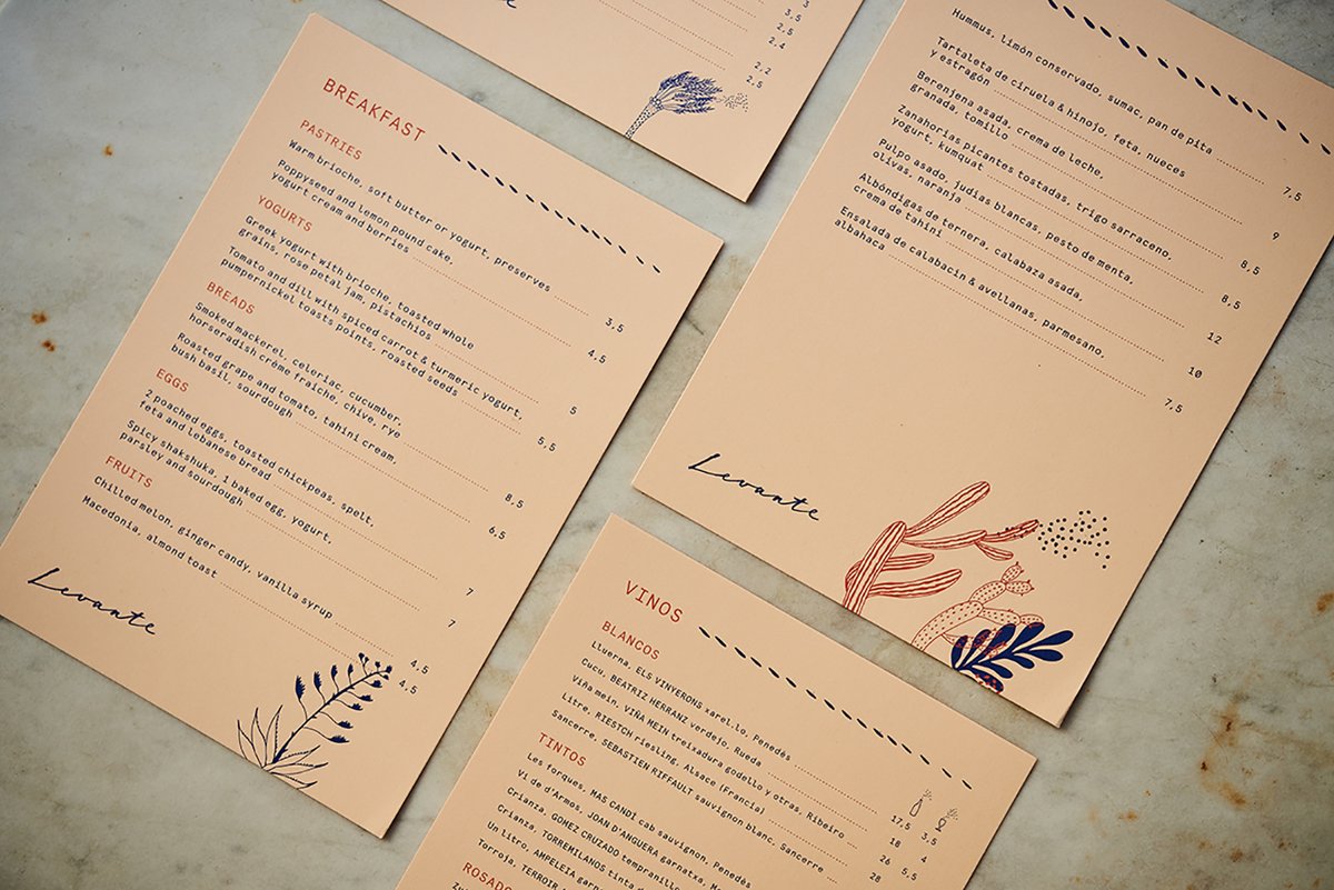 LEVANTE 餐厅vi品牌店面图形设计赏析，vi设计，品牌vi设计，餐厅vi设计，图形设计，餐厅品牌vi设计，品牌包装设计，深圳vi设计，左右格局