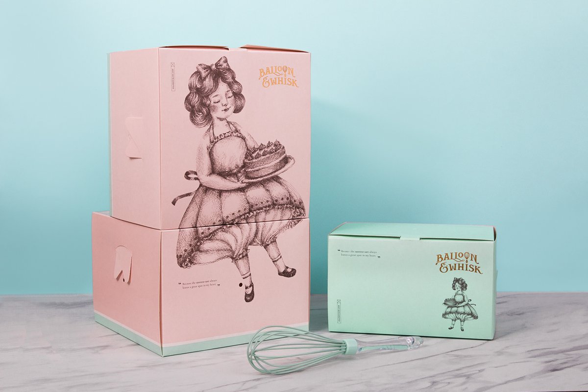 蛋糕店（食品）品牌vi设计—Balloon and Whisk 插图赏析，vi设计，视觉形象vi设计，食品vi设计，包装设计，蛋糕店品牌vi设计，vi品牌策划，深圳vi设计，左右格局
