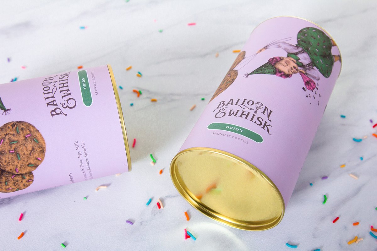 蛋糕店（食品）品牌vi设计—Balloon and Whisk 插图赏析，vi设计，视觉形象vi设计，食品vi设计，包装设计，蛋糕店品牌vi设计，vi品牌策划，深圳vi设计，左右格局