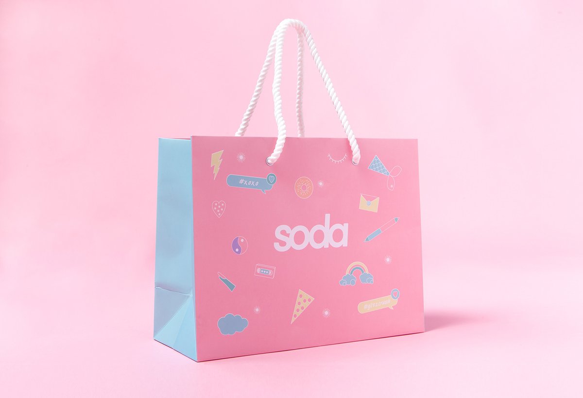 全新Soda化妆品品牌vi设计和图标设计案例，vi设计，视觉形象设计，化妆品品牌vi设计，图标设计，化妆品vi设计，品牌vi设计，vi品牌策划，深圳vi设计，左右格局