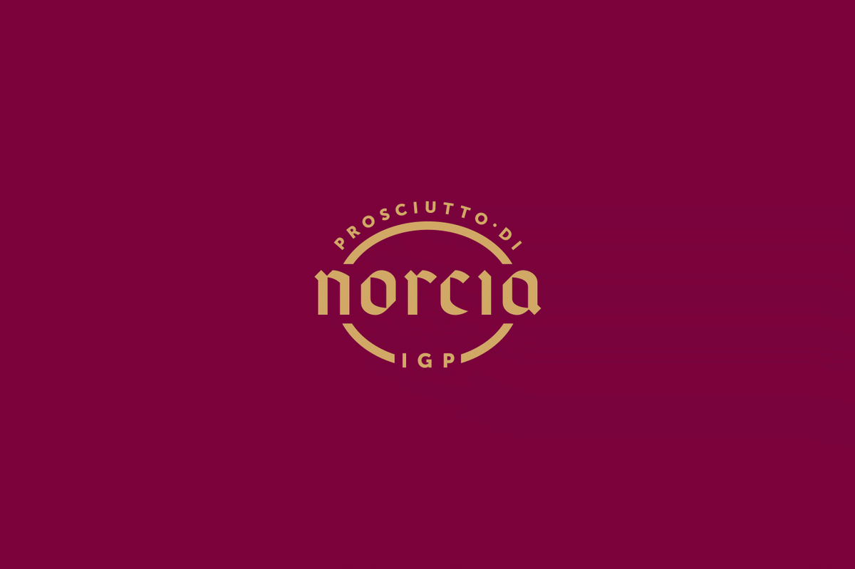（食品）Norcia 火腿品牌vi设计和logo设计案例，vi设计，食品vi设计，食品品牌vi设计，品牌logo设计，品牌vi设计，vi品牌策划，深圳vi设计，左右格局