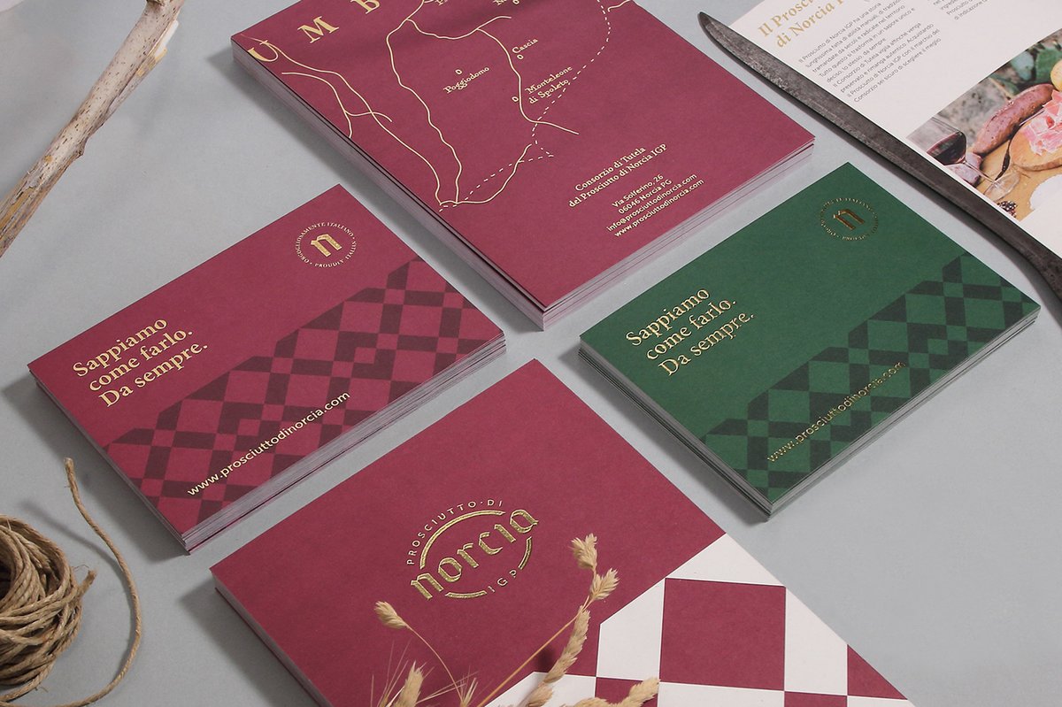 （食品）Norcia 火腿品牌vi设计和logo设计案例，vi设计，食品vi设计，食品品牌vi设计，品牌logo设计，品牌vi设计，vi品牌策划，深圳vi设计，左右格局