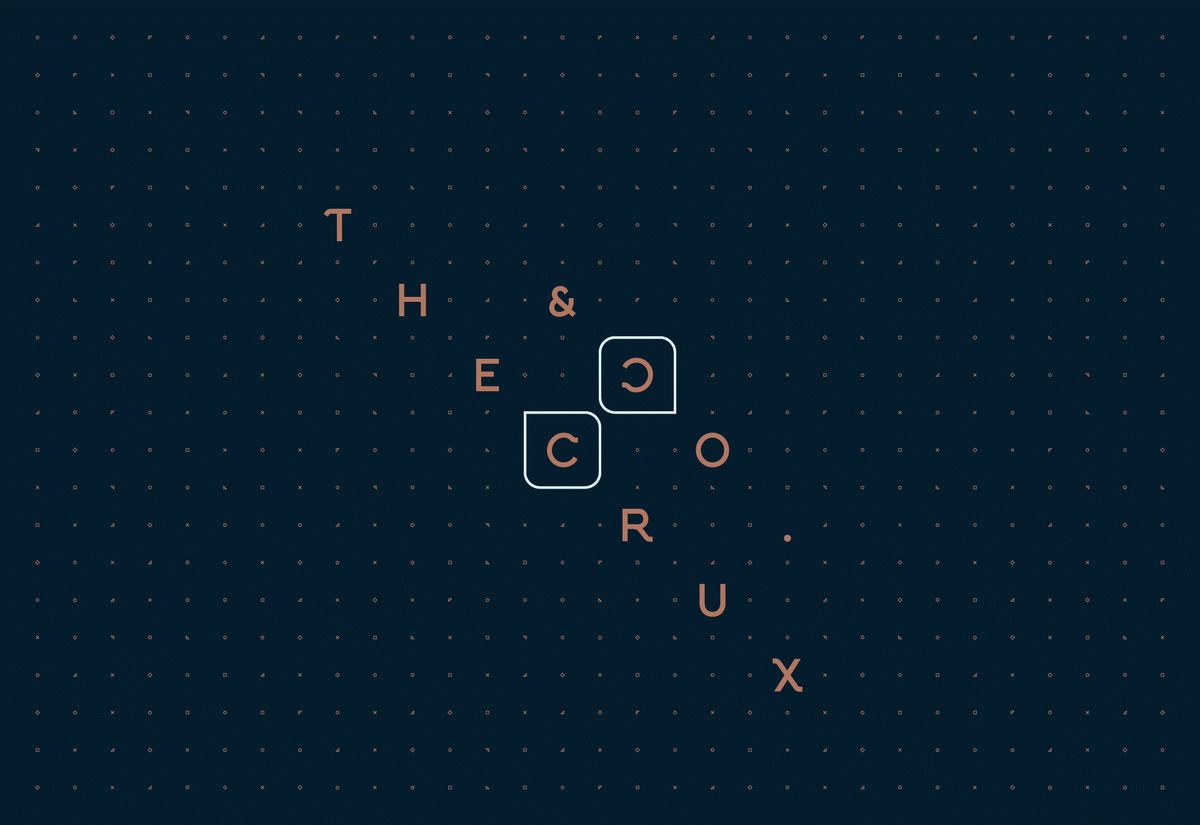 Crux & Co餐饮店品牌vi设计和logo设计——字母组合的标志设计，vi设计，餐饮vi设计，餐饮品牌vi设计，logo设计，品牌标识vi设计，品牌vi设计，品牌策划，深圳vi设计，左右格局