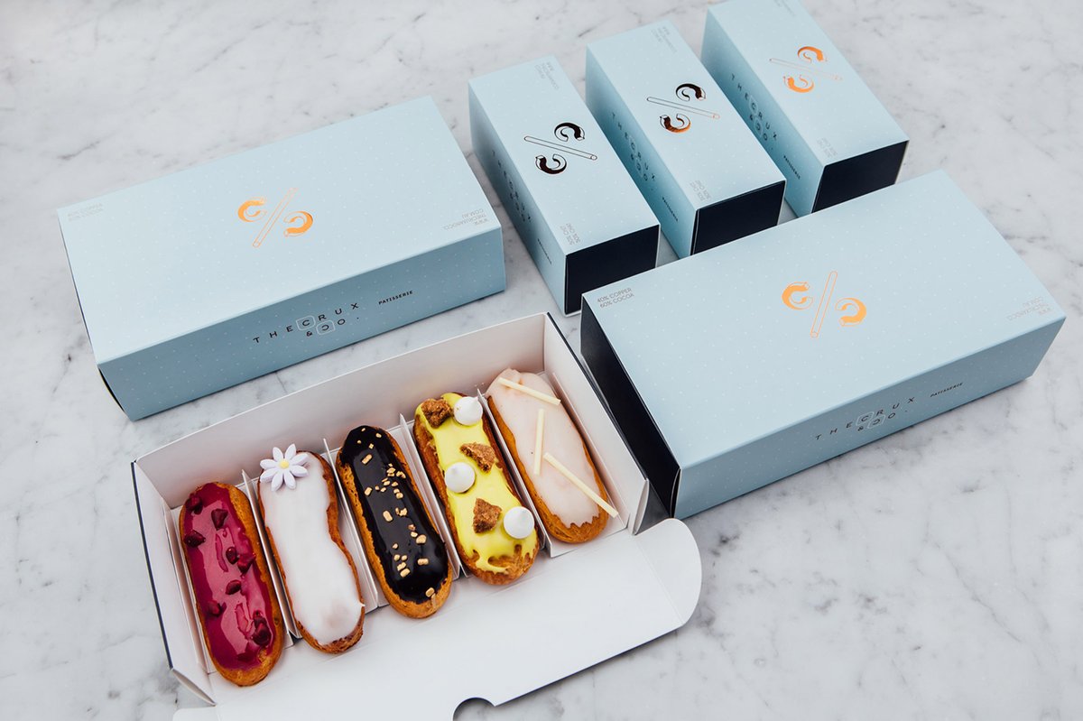Crux & Co餐饮店品牌vi设计和logo设计——字母组合的标志设计，vi设计，餐饮vi设计，餐饮品牌vi设计，logo设计，品牌标识vi设计，品牌vi设计，品牌策划，深圳vi设计，左右格局