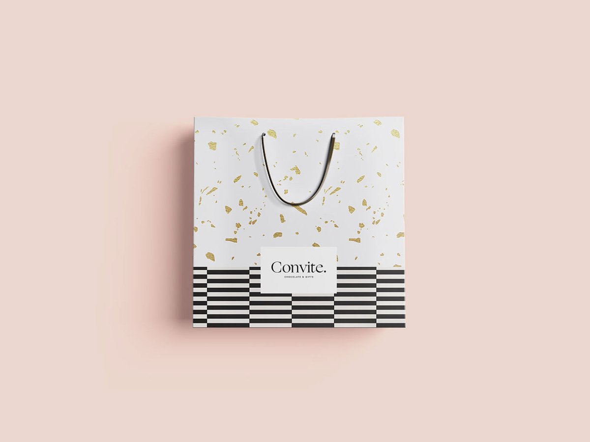 精美礼品店Convite品牌VI设计——包装设计的新身份，vi设计，品牌vi设计，精品店vi设计，包装设计，品牌vi识别，深圳品牌策划，深圳vi设计，左右格局