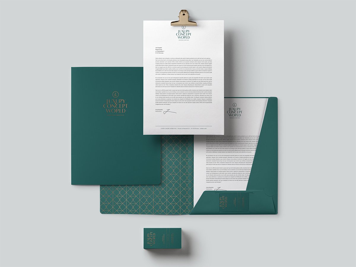 LCW豪华礼宾和精品店vi设计——烫金logo的视觉识别案例，品牌vi设计，精品店vi设计，vi视觉识别，深圳品牌策划，深圳vi设计，左右格局