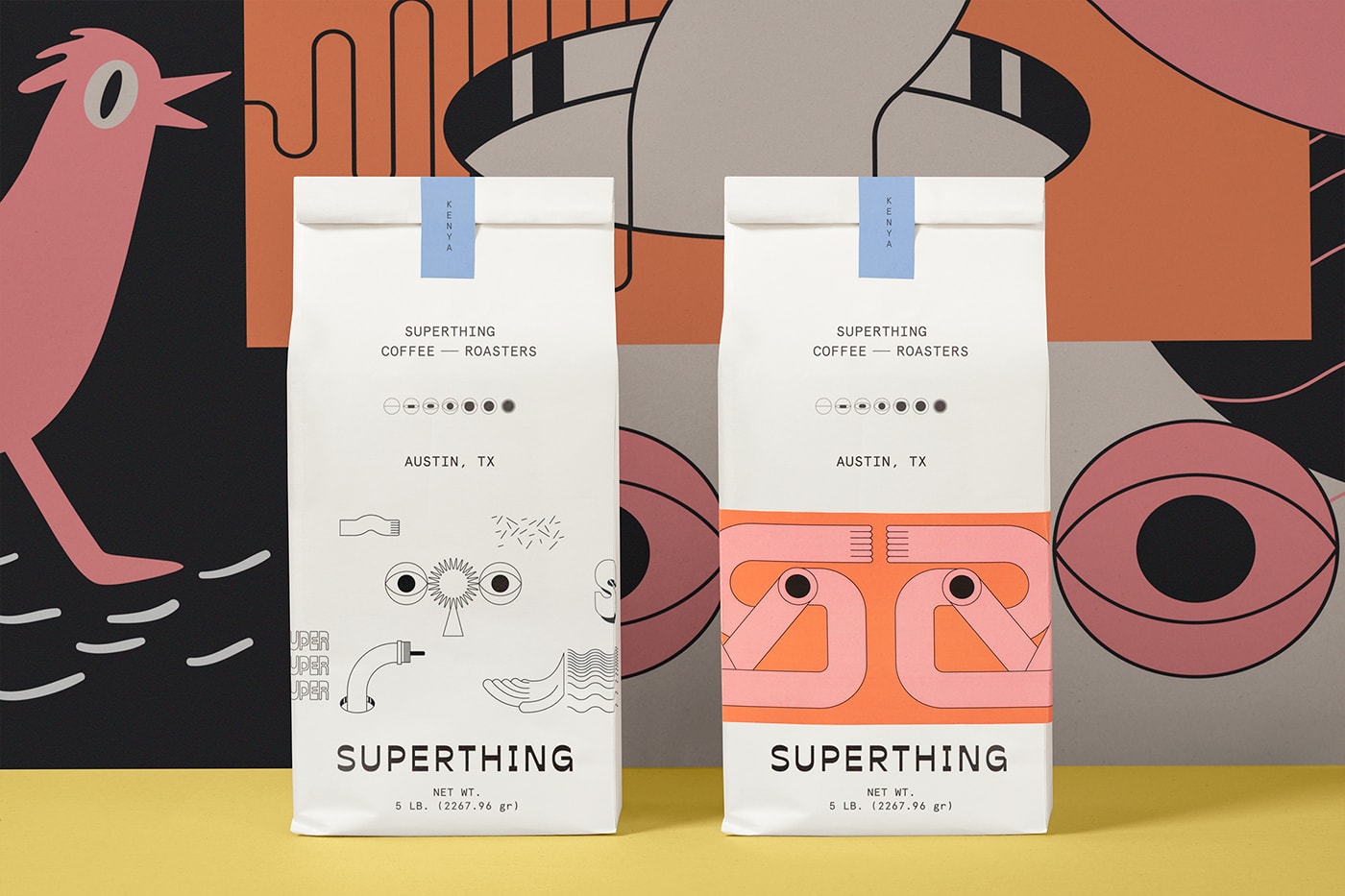 高端Superthing咖啡品牌VI设计 让品牌战略落地，餐饮VI设计，餐饮品牌策划，高端VI设计，深圳VI设计，左右格局