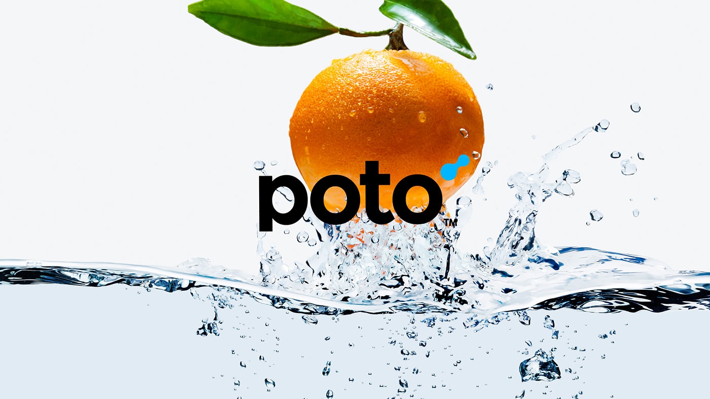 Poto自来水公司品牌VI设计和包装设计案例，企业VI设计，品牌形象设计，包装设计，深圳VI设计，左右格局