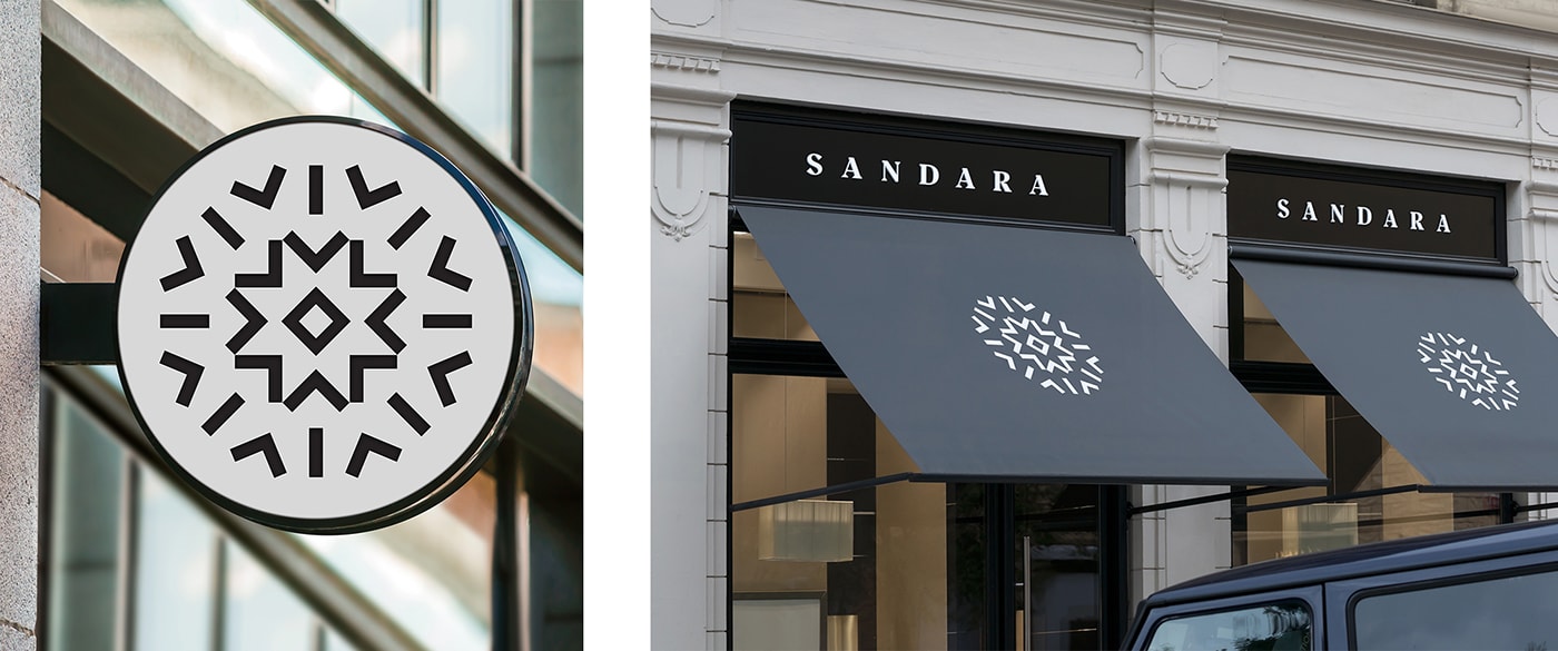 高端奢侈品Sandara钻石珠宝品牌VI形象设计与包装设计，珠宝品牌VI设计，珠宝包装设计，珠宝VI形象设计，深圳VI设计，左右格局