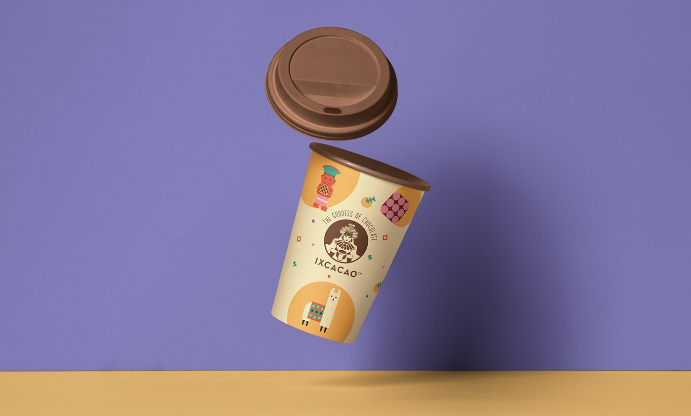 玛雅艺术主题甜点店Ixcacao品牌VI视觉设计，食品VI设计，品牌视觉设计，深圳VI设计，左右格局