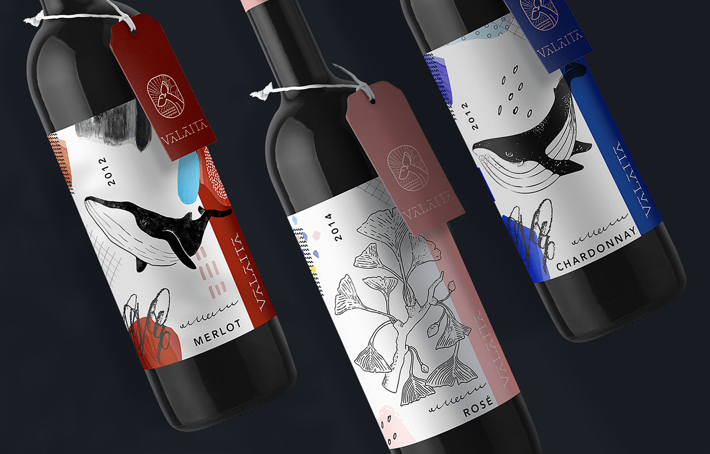 Valaita精致葡萄酒品牌VI设计——插图包装设计欣赏，餐饮VI设计，高端VI设计，葡萄酒包装设计，深圳VI设计，左右格局