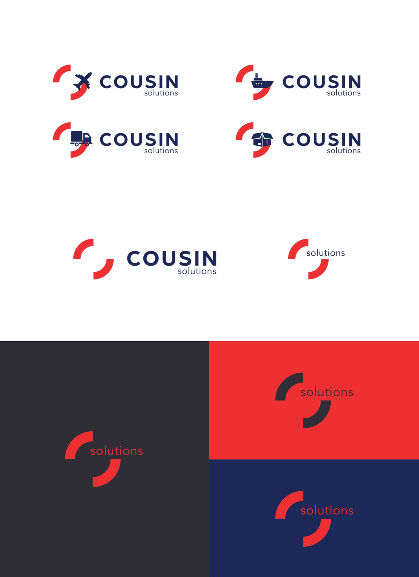 COUSIN 国际贸易物流企业VI设计和标志设计案例，物流企业VI设计，品牌视觉设计，深圳VI设计，左右格局