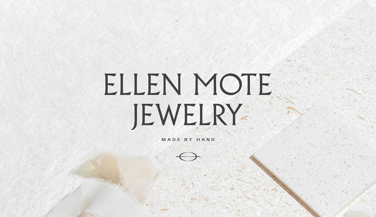 时尚简约 Ellen Mote 珠宝品牌VI设计和品牌重塑，珠宝品牌VI设计，珠宝网站设计，品牌战略升级， 深圳VI设计，左右格局