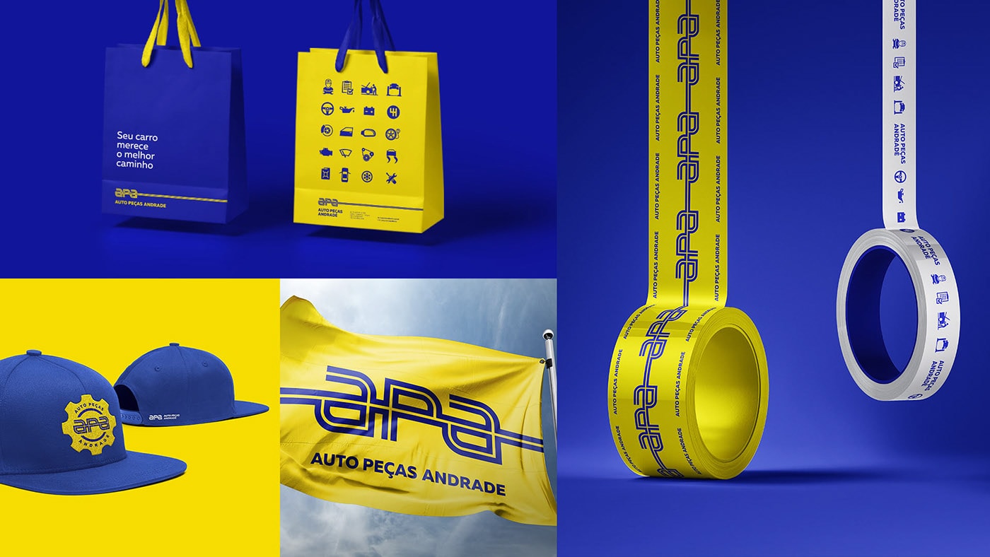 APA汽车物流企业VI设计——品牌标识设计案例，物流企业VI设计，品牌标识设计，深圳VI设计，左右格局