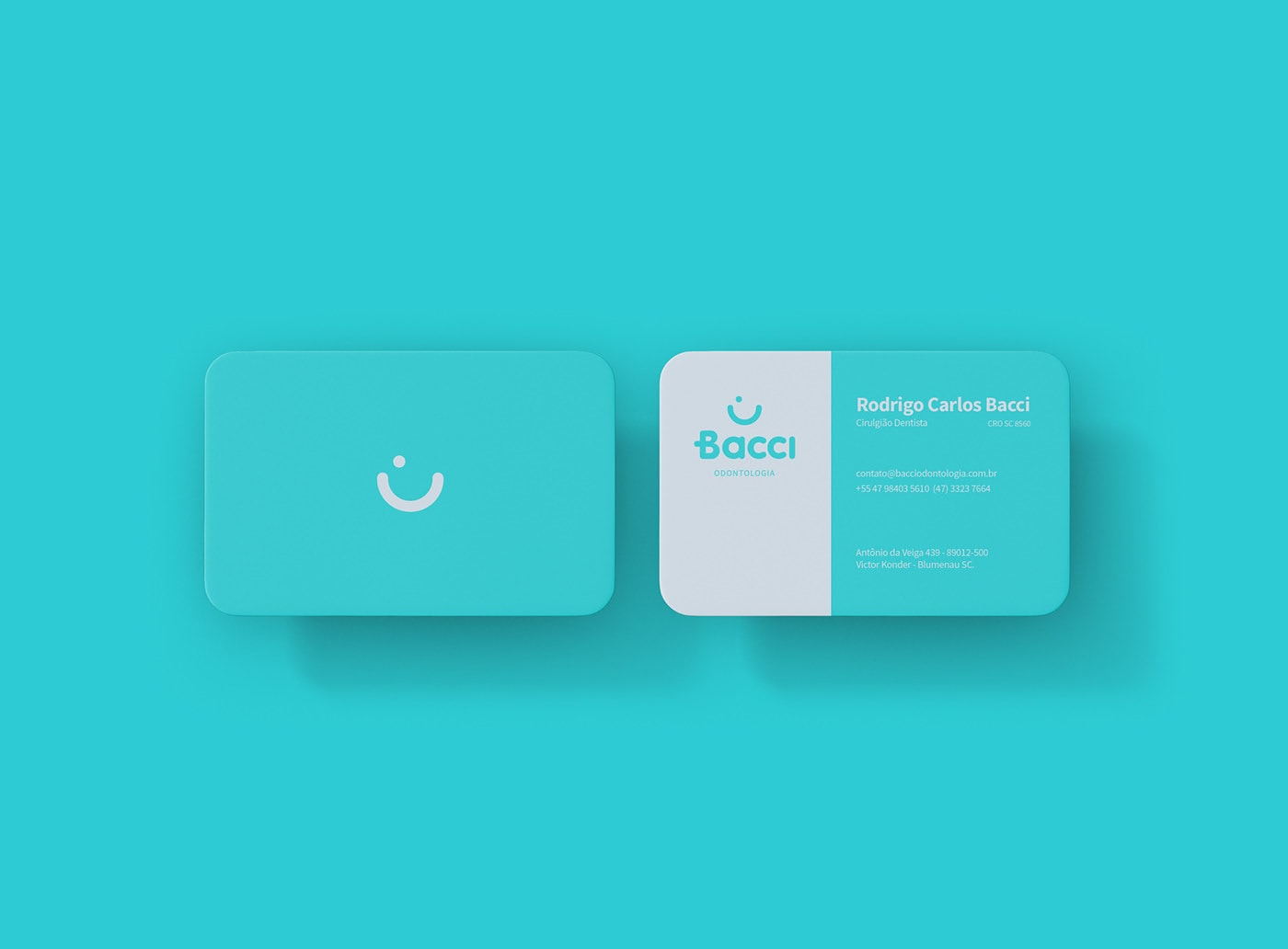 Bacci 现代医疗牙科诊所品牌VI设计和标识设计，医疗品牌VI设计，品牌标识设计，深圳VI设计，左右格局