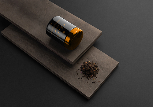 现代新鲜草药茶品牌vi设计树立极简主义的品牌包装—左右格局